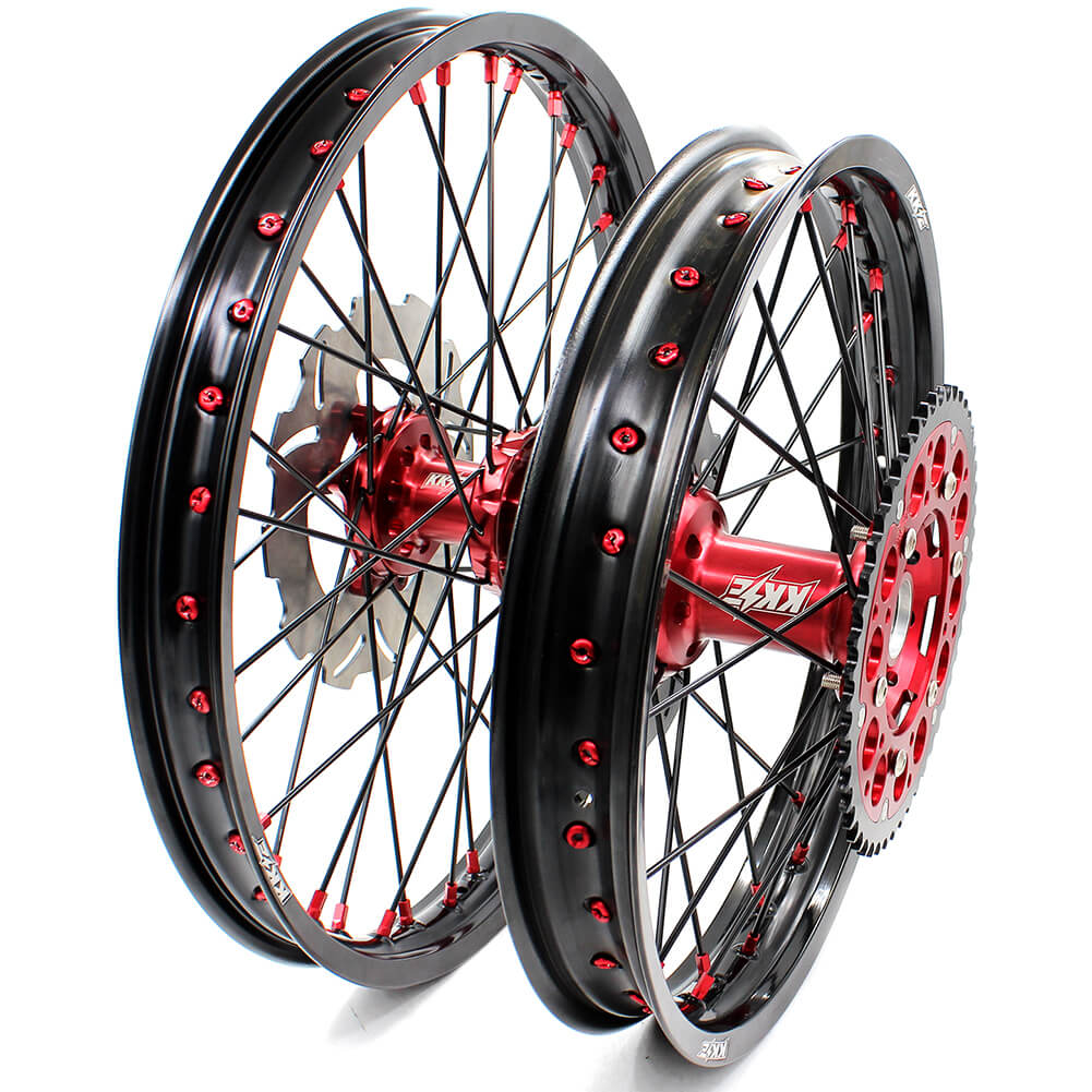 KKE 21in. 19in.  or 21in. 18in. Motorcycle Spoked Wheels Rims For HONDA CRF250R 2004-2013 CRF450R 2002-2012 - Image 12