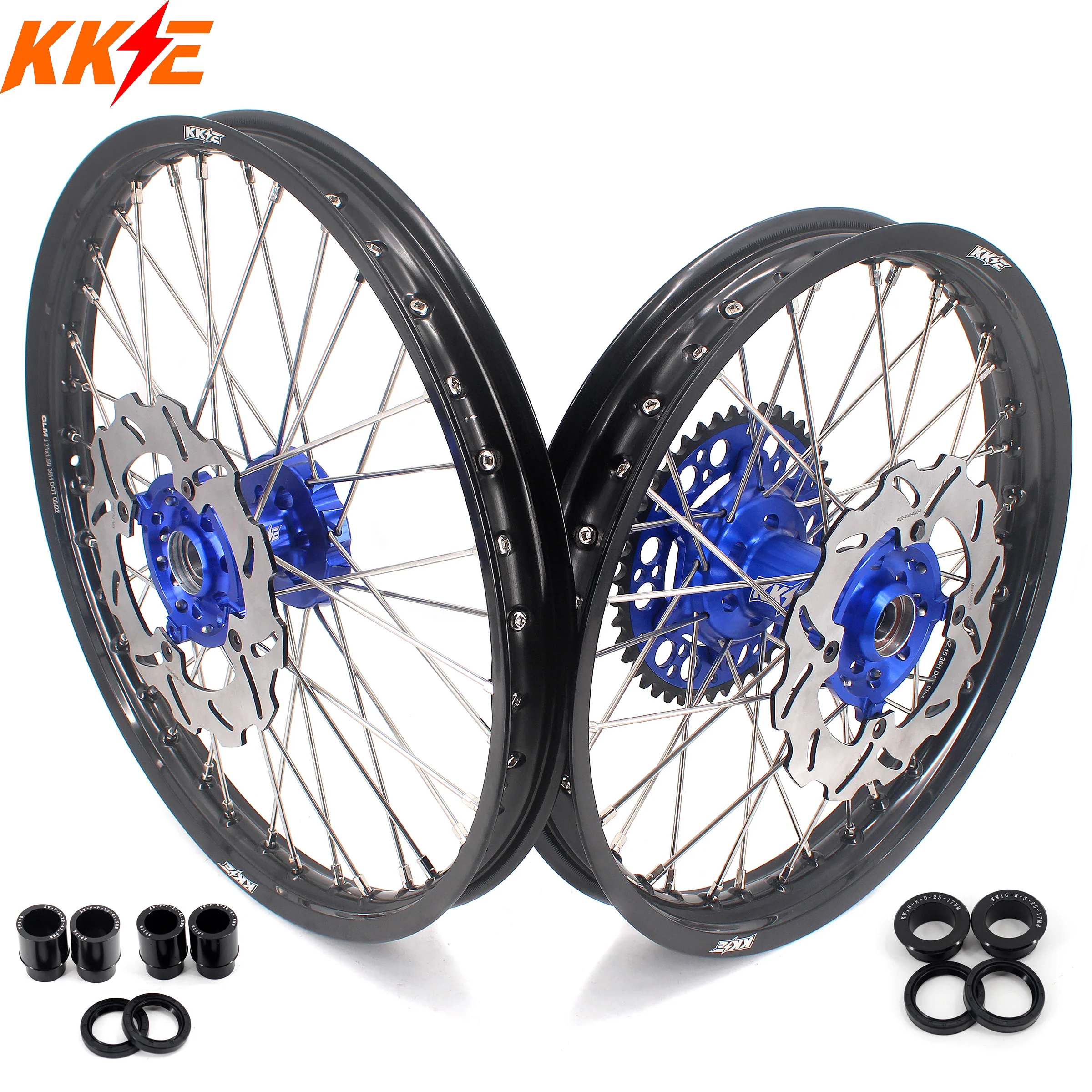 KKE 21" 19" Wheels For KAWASAKI KX125 KX250 2006 2007 KX250F KX450F 2006-2014 - Image 13