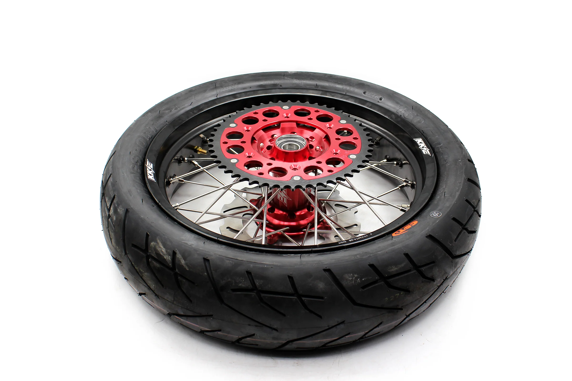 KKE 17" Supermoto Wheels Tires For HONDA CRF250R 04-13 CRF450R 02-12 - Image 15