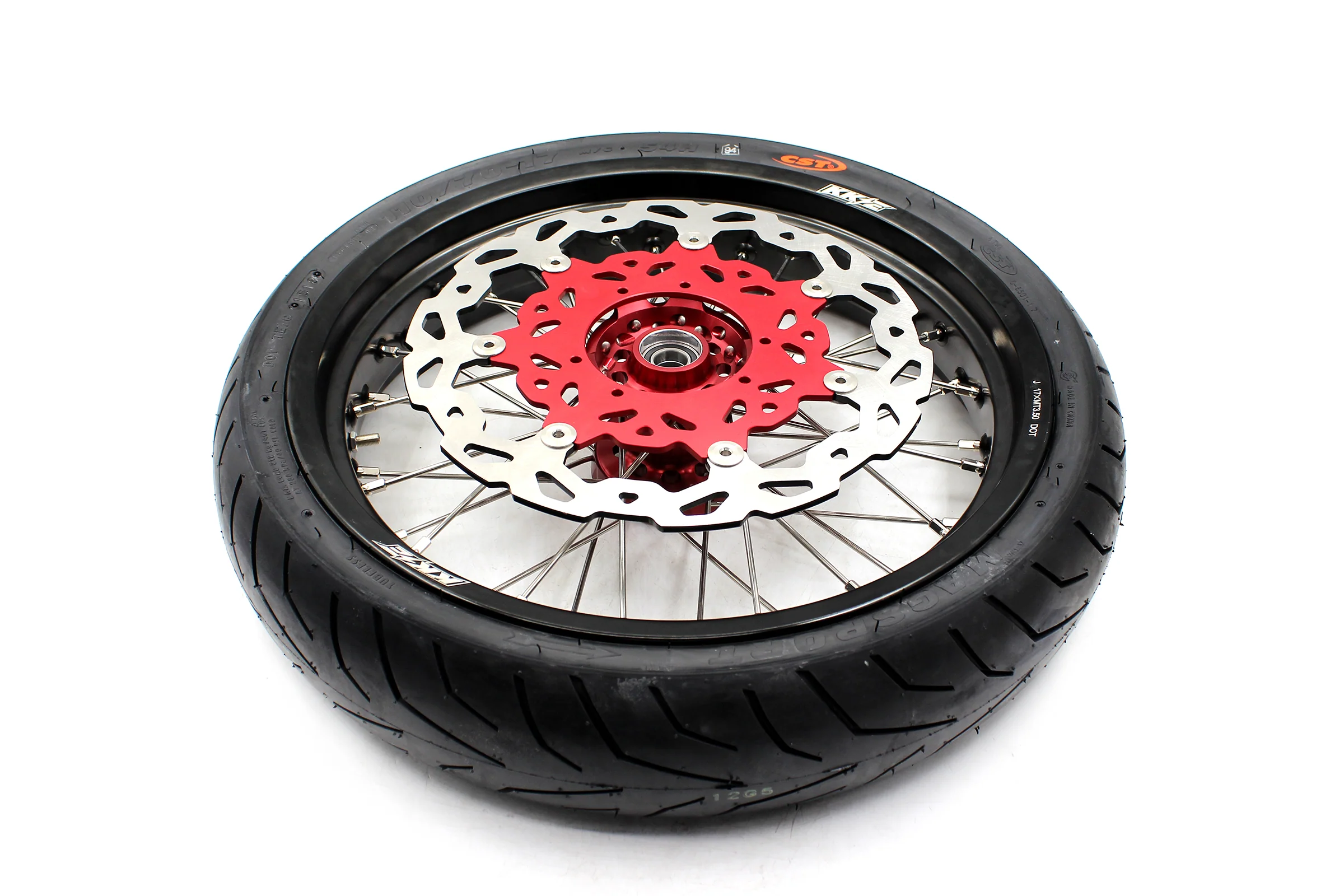 KKE 17" Supermoto Wheels Tires For HONDA CRF250R 04-13 CRF450R 02-12 - Image 5