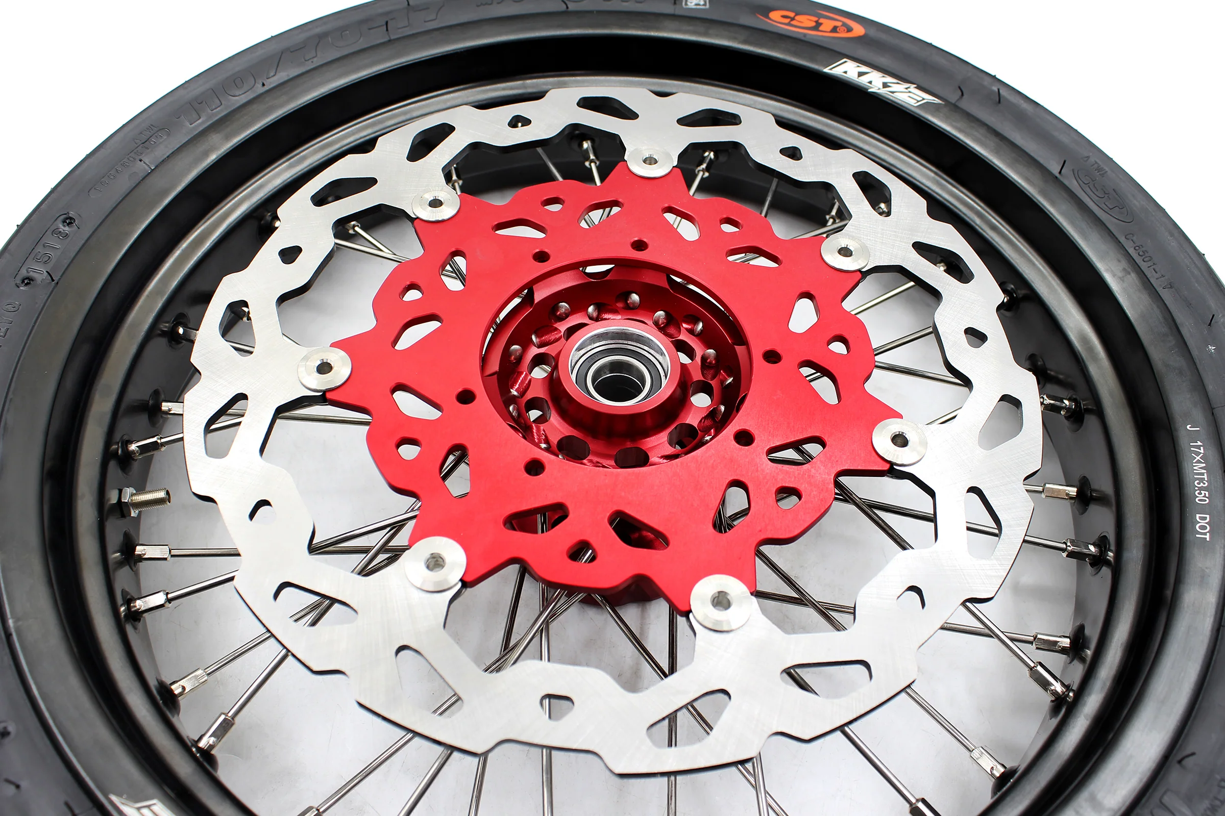 KKE 17" Supermoto Wheels Tires For HONDA CRF250R 04-13 CRF450R 02-12 - Image 7