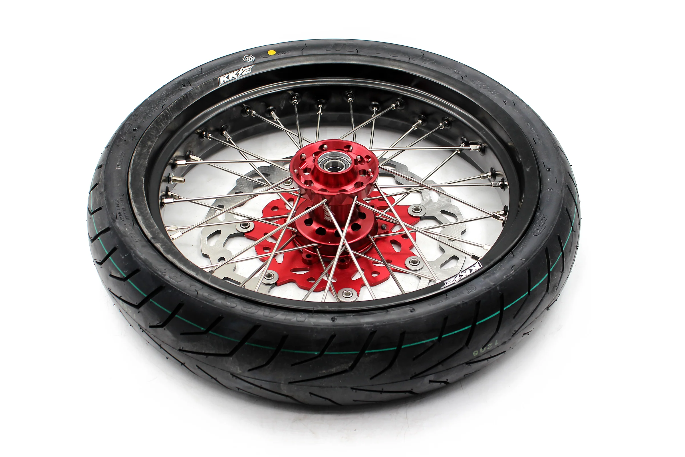 KKE 17" Supermoto Wheels Tires For HONDA CRF250R 04-13 CRF450R 02-12 - Image 8