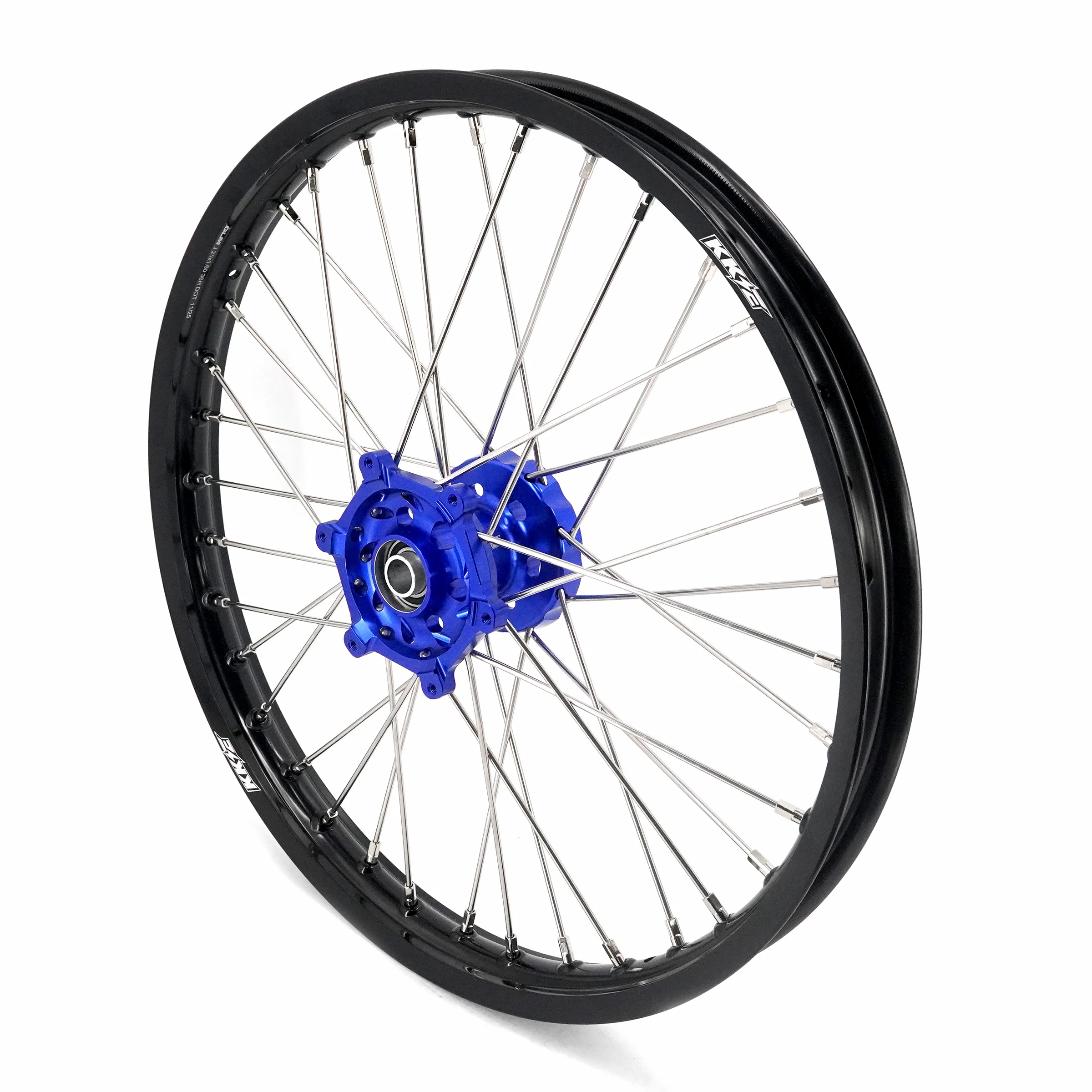 KKE 21 & 18 Enduro Wheels for YAMAHA WR250F 2001-2016 WR450F 2003-2015 Blue&Black 250mm Disc - Image 5