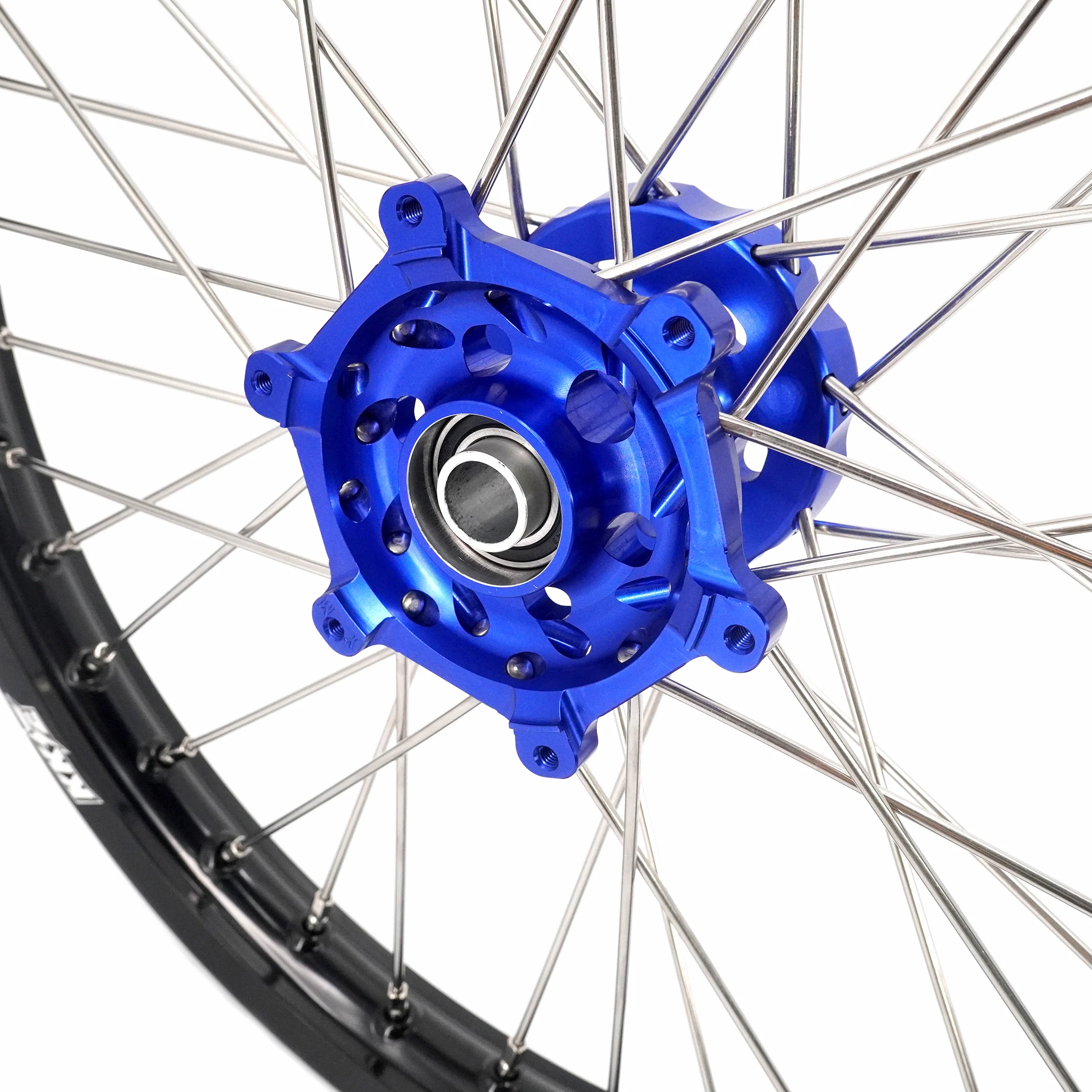 KKE 21 & 18 Enduro Wheels for YAMAHA WR250F 2001-2016 WR450F 2003-2015 Blue&Black 250mm Disc - Image 6