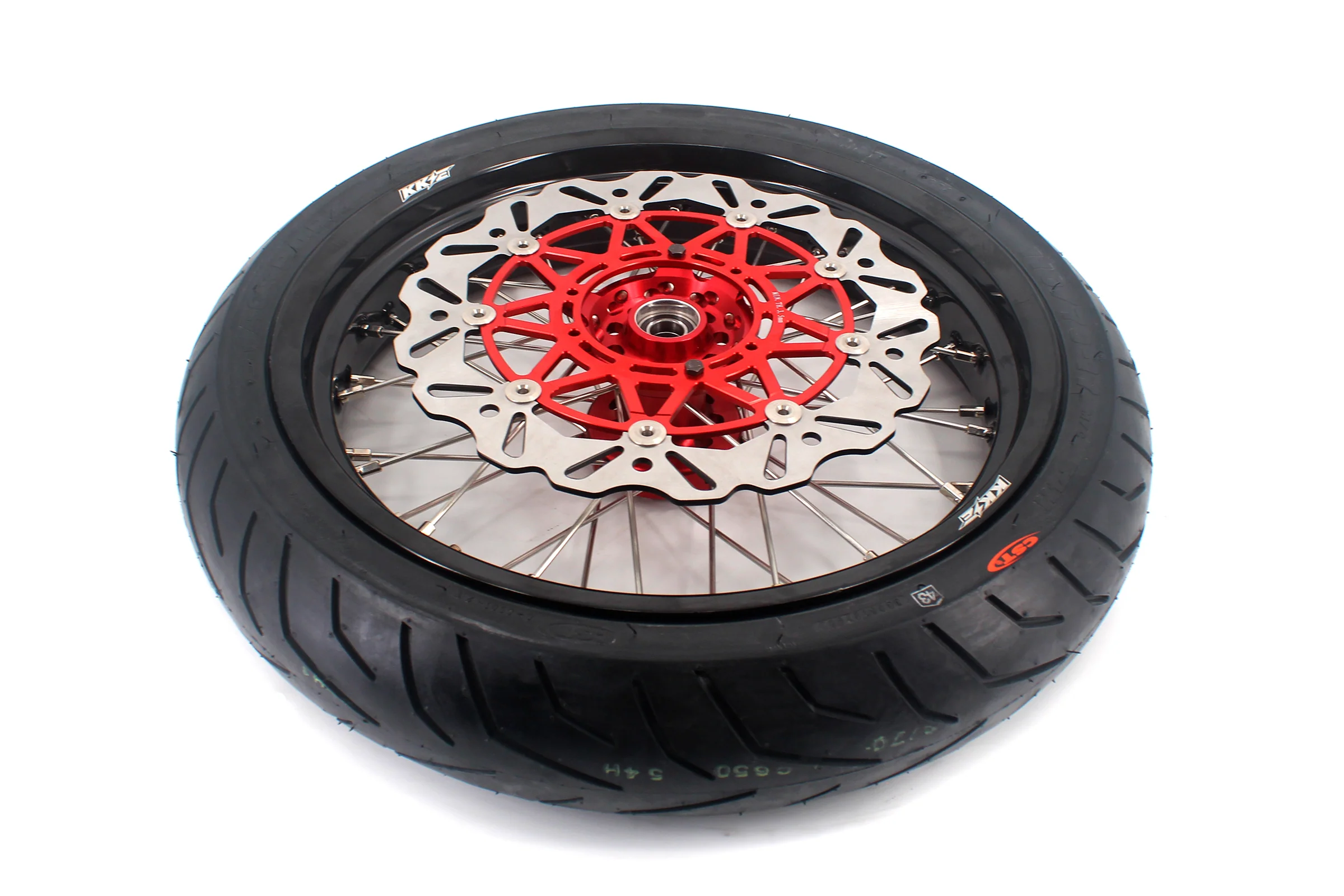 KKE 3.5/4.25*17inch Supermoto Wheels Tires For HONDA XR400R XR600R Discs - Image 3