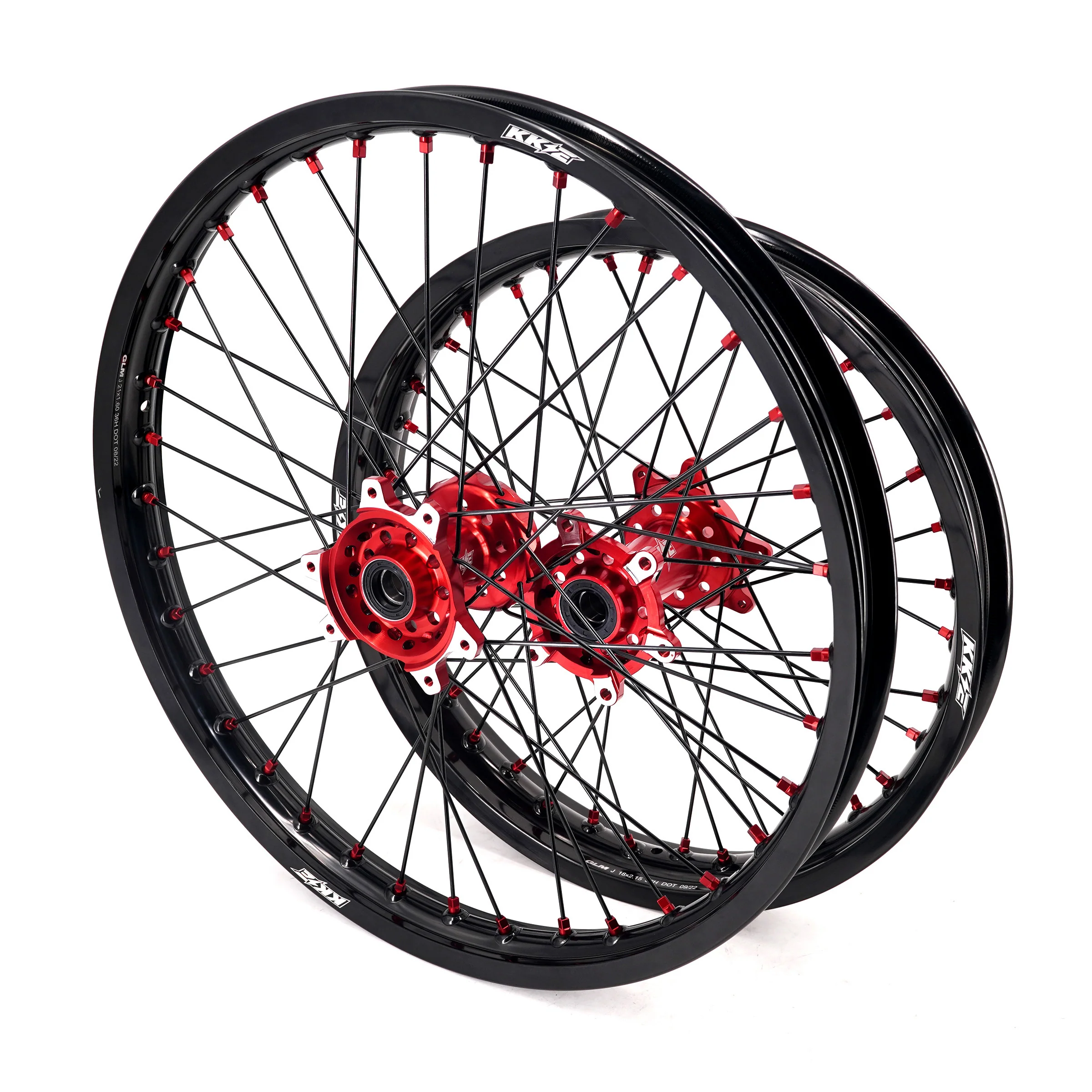US Stock KKE 1.6*21" & 2.15*18" Electric Dirtbike Wheels Rim Fit For SurRon Ultra Bee 2023-2025 Red - Image 3