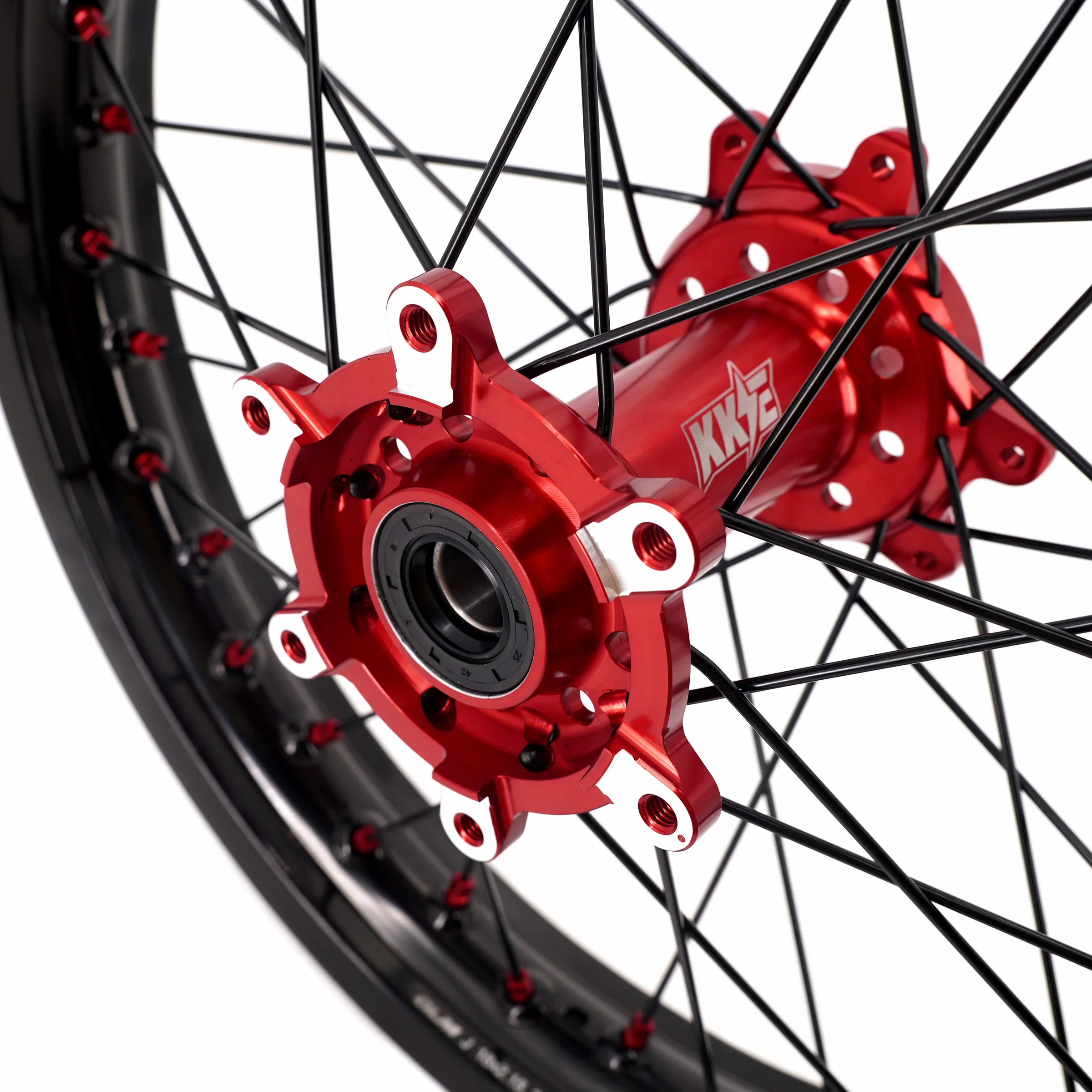 US Stock KKE 1.6*21" & 2.15*18" Electric Dirtbike Wheels Rim Fit For SurRon Ultra Bee 2023-2025 Red - Image 5