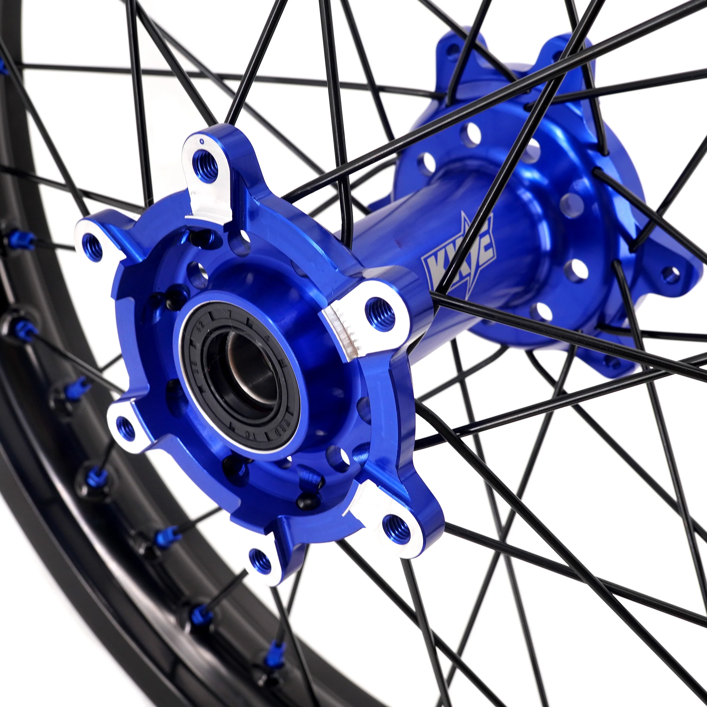 US Stock KKE 21" 18" E-Bike Wheels Rim Fit For SurRon Ultra Bee 2023-2025 Blue Nipples - Image 9