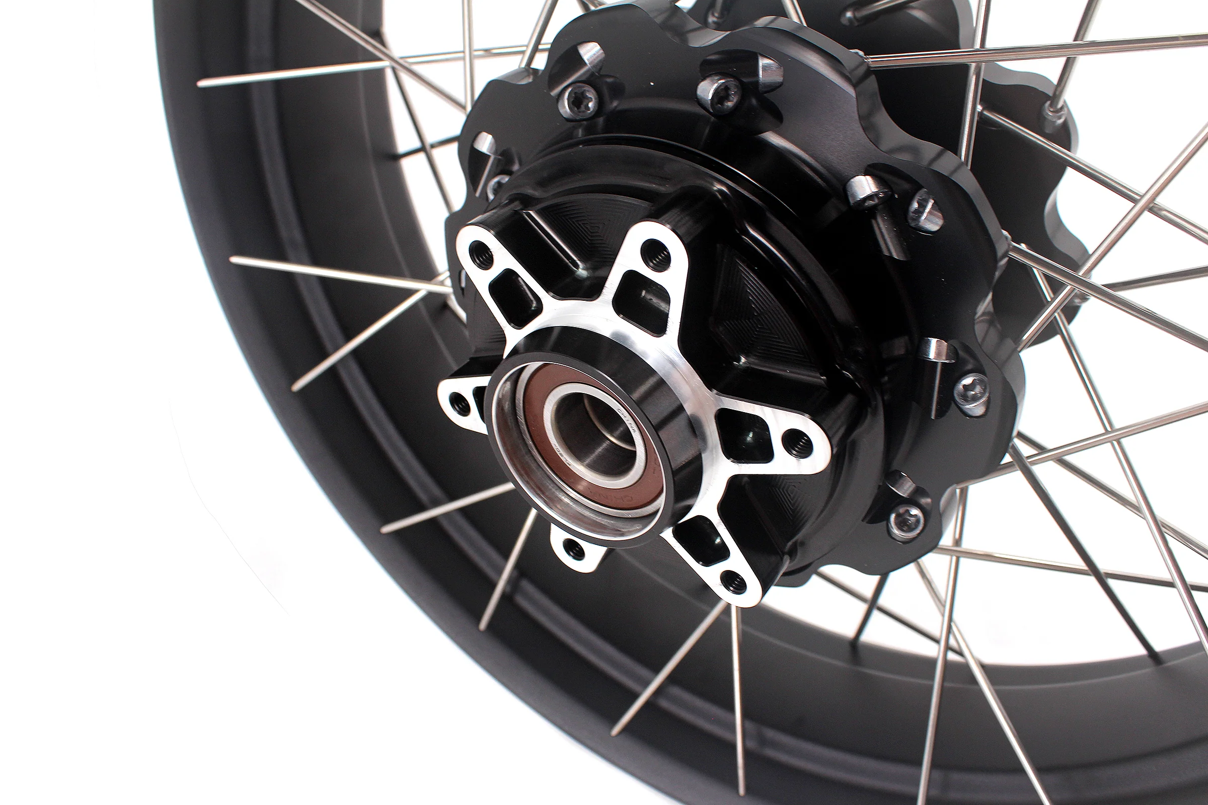 VMX-Racing 19-17in. Spoke Tubeless Wheels Fit For KTM390 Adventure Orange/White Fit For Husqvarna 401 2020 2021 - Image 11