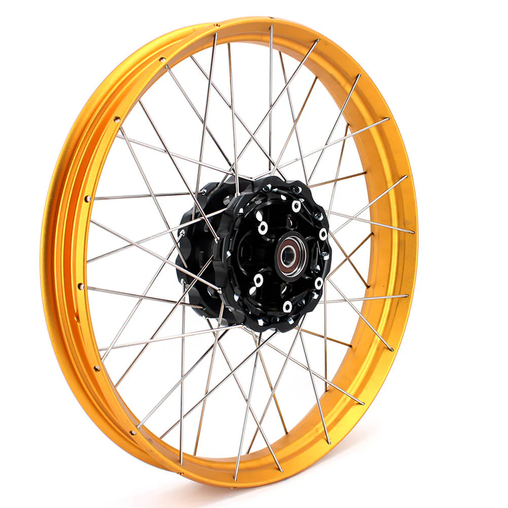 VMX-Racing Tubeless Gold Rims Compatible with BMW F800GS / F800GS Adventure 2008-2020 2.15*21inch & 4.25*17inch Rims - Image 3