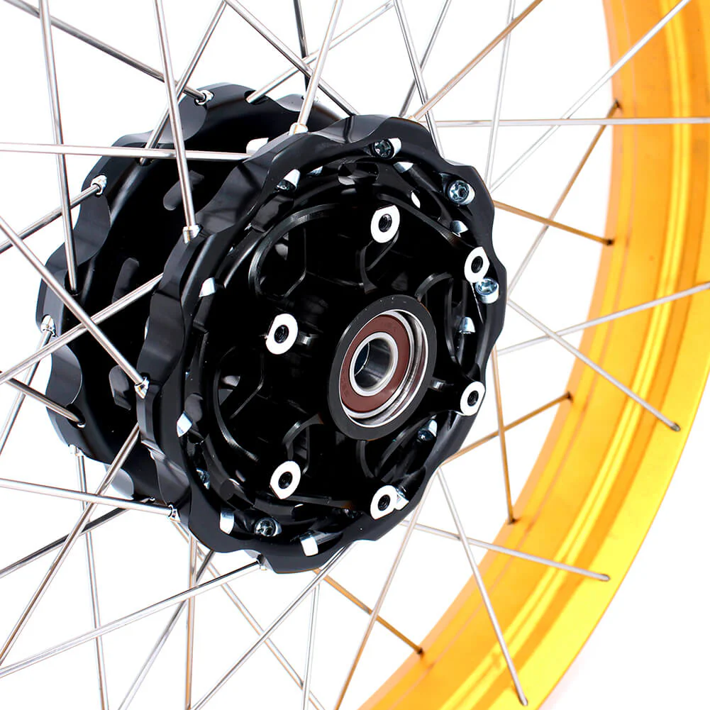 VMX-Racing Tubeless Gold Rims Compatible with BMW F800GS / F800GS Adventure 2008-2020 2.15*21inch & 4.25*17inch Rims - Image 4