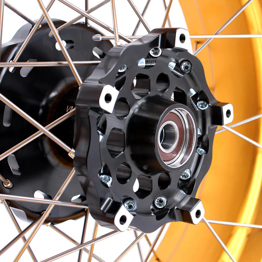 VMX-Racing Tubeless Gold Rims Compatible with BMW F800GS / F800GS Adventure 2008-2020 2.15*21inch & 4.25*17inch Rims - Image 9