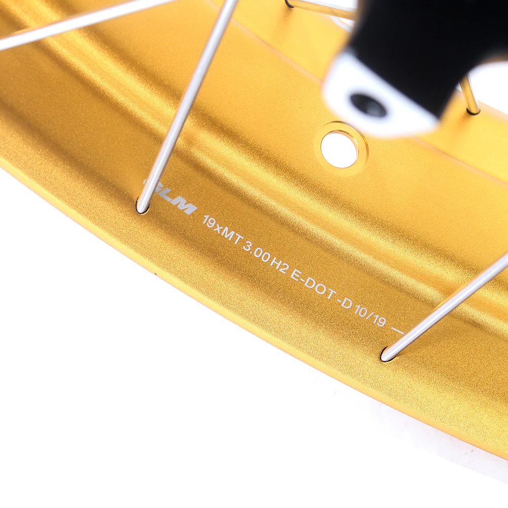 VMX 19" 17" Tubeless Wheels For BMW R1200GS R1200GS Adventure 2013-2020 Black Hub & Gold Rim - Image 5